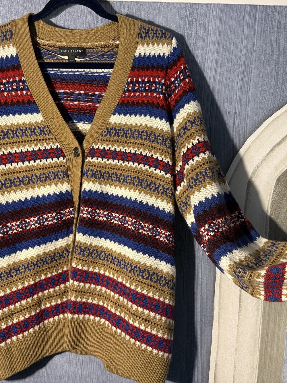 Lane Bryant Women's Geometric Cardigan Size 14/16 Like New - Picture 2 of 4